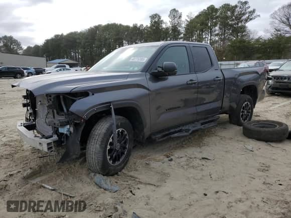 2023 Toyota Tundra SR5 with VIN 5TFLA5DA4PX065963, listed as a Copart auction lot 48775395 with 28,681 mi miles and Salvage title. Bid and sale history available at DreamBid. Image 1.