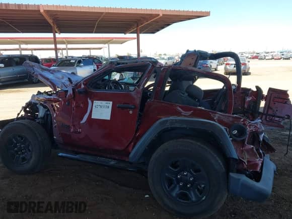 2021 Jeep Wrangler Sport S with VIN 1C4GJXAN9MW832440, listed as a IAAI auction lot 42783338 with 24,730 mi miles and . Bid and sale history available at DreamBid. Image 6.