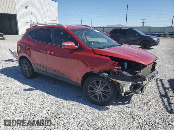 2013 Hyundai Tucson GLS with VIN KM8JUCAC3DU738405, listed as a Copart auction lot 66396545 with 152,217 mi miles and Salvage title. Bid and sale history available at DreamBid. Image 4.