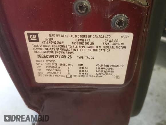 2002 Chevrolet Silverado 1500 LS with VIN 2GCEC19V121139126, listed as a Copart auction lot 89691745 with 299,579 mi miles and Salvage title. Bid and sale history available at DreamBid. Image 12.