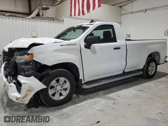 2024 Chevrolet Silverado 1500 Work Truck z VIN 3GCNAAED7RG396554, wystawiony jako Copart lot #84644565 z przebiegiem 12 772 mil mil oraz Czysty tytuł • Clean title. Historia ofert i sprzedaży dostępna na DreamBid. Obrazek 1.