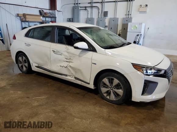 2019 Hyundai Ioniq Limited with VIN KMHC75LD1KU172405, listed as a Copart auction lot 57291035 with 73,835 mi miles and Salvage title. Bid and sale history available at DreamBid. Image 4.