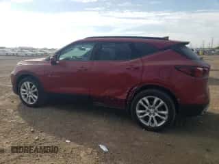 2019 Chevrolet Blazer z VIN 3GNKBHRS9KS612805, wystawiony jako Copart lot #84908645 z przebiegiem 130 597 mil mil oraz Szkoda całkowita • Salvage title. Historia ofert i sprzedaży dostępna na DreamBid. Obrazek 2.