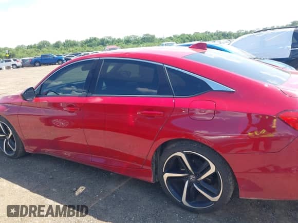2018 Honda Accord Sport with VIN 1HGCV2E34JA043749, listed as a IAAI auction lot 42701199 with 111,986 mi miles and . Bid and sale history available at DreamBid. Image 14.