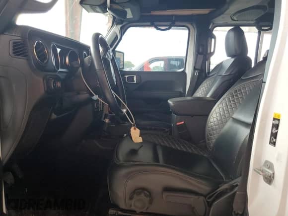 2021 Jeep Wrangler Unlimited Sahara High Altitude with VIN 1C4HJXEG4MW540677, listed as a Copart auction lot 76091414 with Not provided miles and Salvage title. Bid and sale history available at DreamBid. Image 7.