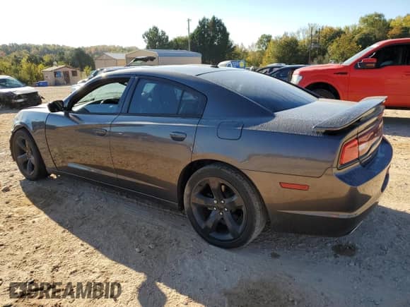 2014 Dodge Charger SXT Plus with VIN 2C3CDXHG1EH202154, listed as a Copart auction lot 82579975 with 182,563 mi miles and Salvage title. Bid and sale history available at DreamBid. Image 2.