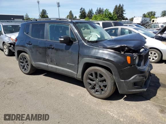 2018 Jeep Renegade Latitude with VIN ZACCJABBXJPH25230, listed as a Copart auction lot 55446355 with Not provided miles and Salvage title. Bid and sale history available at DreamBid. Image 4.