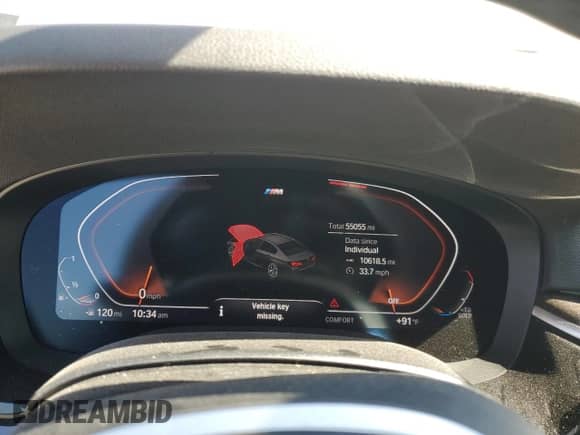 2023 BMW 5 Series 530i with VIN WBA53BH06PWY04093, listed as a Copart auction lot 62960925 with 55,055 mi miles and Salvage title. Bid and sale history available at DreamBid. Image 9.