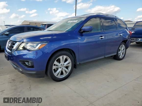 2018 Nissan Pathfinder SL with VIN 5N1DR2MN6JC606231, listed as a Copart auction lot 81745575 with 86,892 mi miles and Salvage title. Bid and sale history available at DreamBid. Image 1.