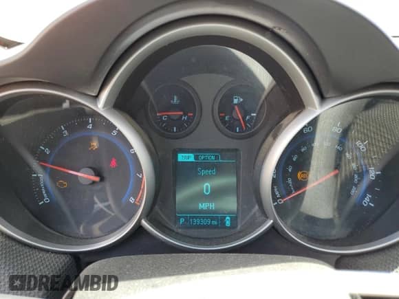 2015 Chevrolet Cruze LT with VIN 1G1PC5SB5F7117972, listed as a Copart auction lot 55172235 with 139,309 mi miles and Salvage title. Bid and sale history available at DreamBid. Image 9.