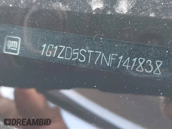 2022 Chevrolet Malibu LT z VIN 1G1ZD5ST7NF141838, wystawiony jako IAAI lot #43266941 z przebiegiem 62 216 mil mil oraz . Historia ofert i sprzedaży dostępna na DreamBid. Obrazek 9.