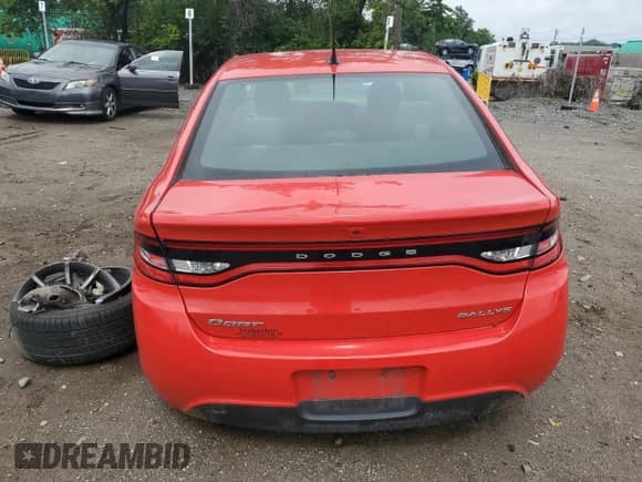 2016 Dodge Dart SXT Sport with VIN 1C3CDFFA7GD816120, listed as a Copart auction lot 61449605 with 155,346 mi miles and Salvage title. Bid and sale history available at DreamBid. Image 6.