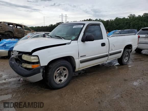 2000 Chevrolet Silverado 1500 with VIN 1GCEC14W3YE252499, listed as a Copart auction lot 61003345 with 203,784 mi miles and Salvage title. Bid and sale history available at DreamBid. Image 1.