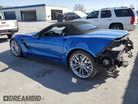 2015 Chevrolet Corvette Z06 3LZ с VIN 1G1YU3D63F5606405, выставлен на аукционе Copart как лот 47130505 с пробегом 34 951 миль миль и Списание • Salvage title. История ставок и продаж доступна на DreamBid. Изображение 2.