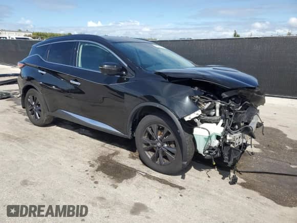 2018 Nissan Murano SL z VIN 5N1AZ2MG3JN129184, wystawiony jako Copart lot #85746655 z przebiegiem 117 825 mil mil oraz Szkoda całkowita • Salvage title. Historia ofert i sprzedaży dostępna na DreamBid. Obrazek 4.