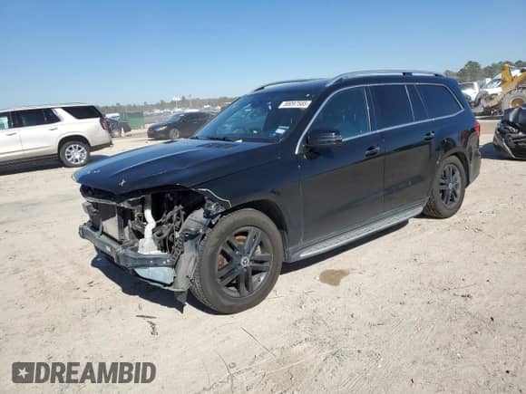 2019 Mercedes-Benz GLS 450 z VIN 4JGDF6EE2KB196114, wystawiony jako Copart lot #88097585 z przebiegiem 77 603 mil mil oraz Szkoda całkowita • Salvage title. Historia ofert i sprzedaży dostępna na DreamBid. Obrazek 1.