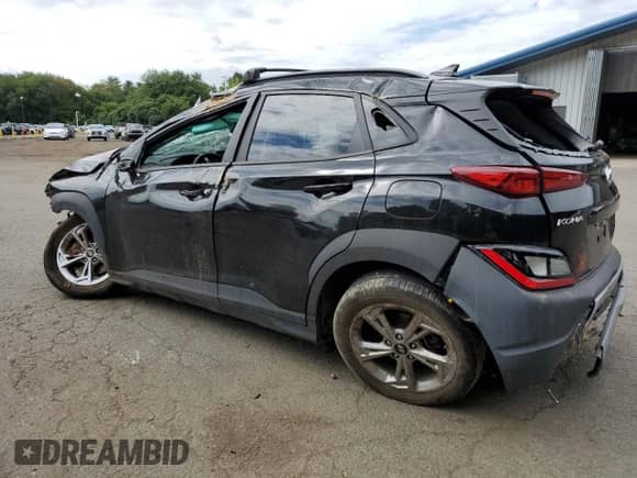2022 Hyundai Kona SEL с VIN KM8K6CAB4NU921318, выставлен на аукционе Copart как лот 70827365 с пробегом 36 185 миль миль и Списание • Salvage title. История ставок и продаж доступна на DreamBid. Изображение 2.