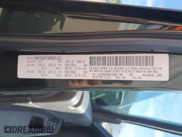 2011 Jeep Liberty Sport with VIN 1J4PN2GK5BW519249, listed as a Copart auction lot 81578395 with 136,432 mi miles and Salvage title. Bid and sale history available at DreamBid. Image 13.