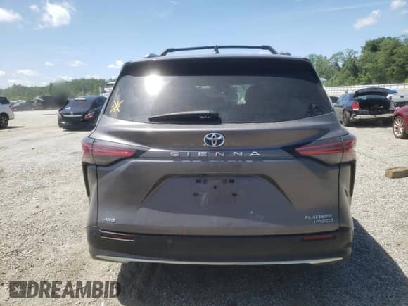 2023 Toyota Sienna Platinum с VIN 5TDESKFC6PS099606, выставлен на аукционе Copart как лот 61109595 с пробегом 39 113 миль миль и Списание • Salvage title. История ставок и продаж доступна на DreamBid. Изображение 6.