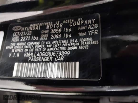 2024 Hyundai Elantra SE z VIN KMHLL4DG0RU679899, wystawiony jako IAAI lot #43037073 z przebiegiem 17 677 mil mil oraz . Historia ofert i sprzedaży dostępna na DreamBid. Obrazek 9.