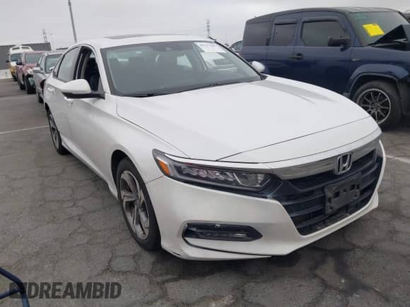 2020 Honda Accord EX-L with VIN 1HGCV1F50LA019672, listed as a IAAI auction lot 42757181 with 122,607 mi miles and . Bid and sale history available at DreamBid. Image 1.