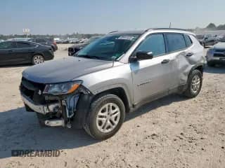 2018 Jeep Compass Sport z VIN 3C4NJCAB4JT204387, wystawiony jako Copart lot #80461025 z przebiegiem 77 982 mil mil oraz Szkoda całkowita • Salvage title. Historia ofert i sprzedaży dostępna na DreamBid. Obrazek 1.