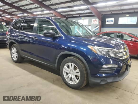 2016 Honda Pilot LX z VIN 5FNYF6H19GB110445, wystawiony jako Copart lot #84265045 z przebiegiem 156 601 mil mil oraz Czysty tytuł • Clean title. Historia ofert i sprzedaży dostępna na DreamBid. Obrazek 4.