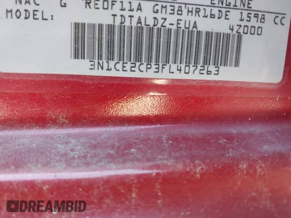 2015 Nissan Note S Plus with VIN 3N1CE2CP3FL407263, listed as a IAAI auction lot 42868007 with 150,492 mi miles and . Bid and sale history available at DreamBid. Image 9.