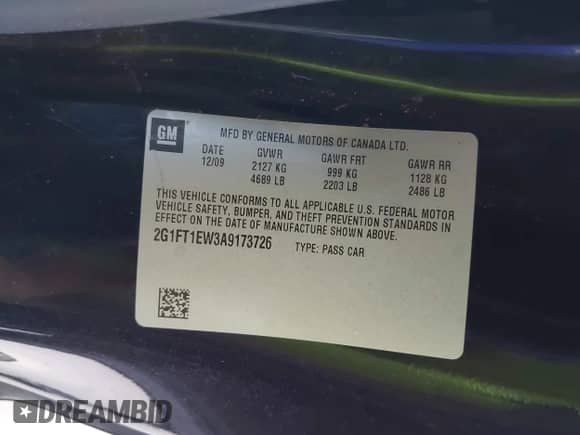2010 Chevrolet Camaro 2SS с VIN 2G1FT1EW3A9173726, выставлен на аукционе IAAI как лот 43401164 с пробегом 127 222 миль миль и . История ставок и продаж доступна на DreamBid. Изображение 9.