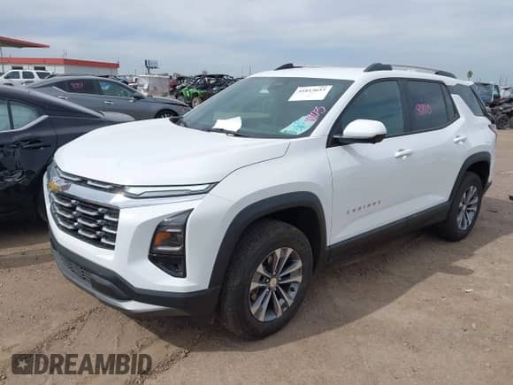 2025 Chevrolet Equinox FWD LT с VIN 3GNAXHEG3SL164652, выставлен на аукционе IAAI как лот 41813653 с пробегом 4 356 миль миль и . История ставок и продаж доступна на DreamBid. Изображение 2.