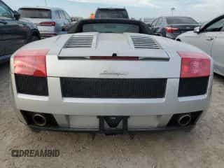 2007 Lamborghini Gallardo with VIN ZHWGU22T57LA05137, listed as a Copart auction lot 76275354 with Not provided miles and Salvage title. Bid and sale history available at DreamBid. Image 6.