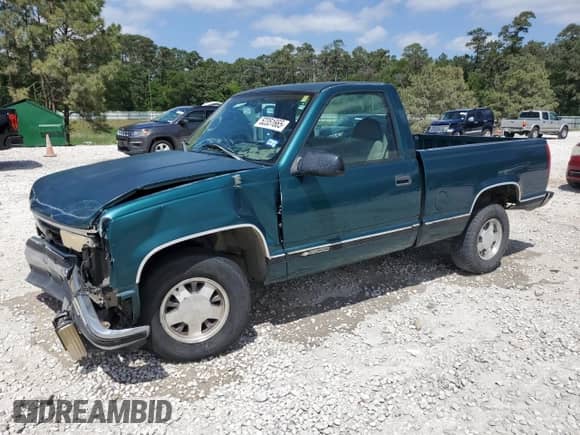 1998 Chevrolet Silverado 1500 with VIN 1GCEC14W1WZ113848, listed as a Copart auction lot 52351665 with 191,802 mi miles and Salvage title. Bid and sale history available at DreamBid. Image 1.