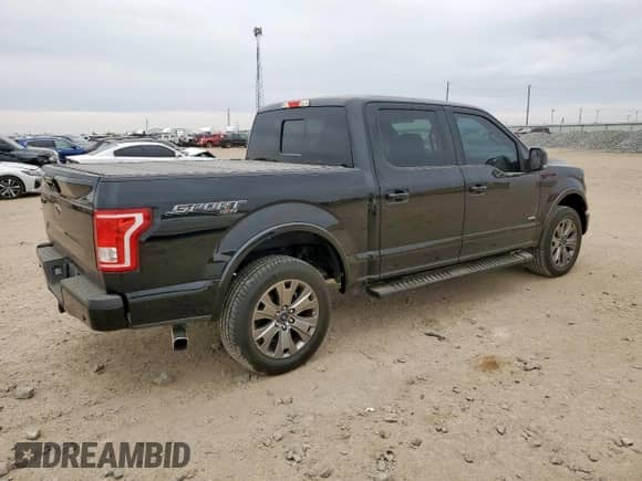 2016 Ford F-150 XLT with VIN 1FTEW1EP8GFD51858, listed as a Copart auction lot 81843685 with 98,293 mi miles and Salvage title. Bid and sale history available at DreamBid. Image 3.