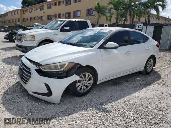 2017 Hyundai Elantra SE with VIN 5NPD74LF0HH098904, listed as a Copart auction lot 89438165 with 117,203 mi miles and Clean title. Bid and sale history available at DreamBid. Image 1.