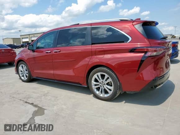 2022 Toyota Sienna Platinum с VIN 5TDERKEC8NS122894, выставлен на аукционе Copart как лот 58448855 с пробегом 83 527 миль миль и Списание • Salvage title. История ставок и продаж доступна на DreamBid. Изображение 2.