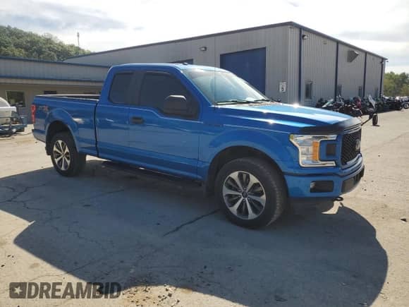 2019 Ford F-150 XL z VIN 1FTEX1EP7KFA93547, wystawiony jako Copart lot #84542885 z przebiegiem 55 734 mil mil oraz Szkoda całkowita • Salvage title. Historia ofert i sprzedaży dostępna na DreamBid. Obrazek 4.