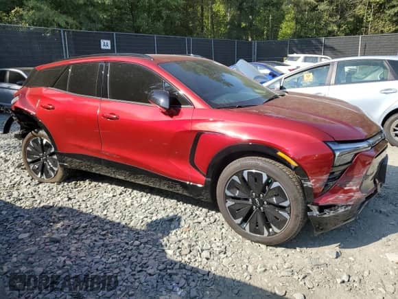 2024 Chevrolet Blazer EV eAWD RS с VIN 3GNKDCRJ4RS176198, выставлен на аукционе Copart как лот 70959064 с пробегом 144 миль миль и Списание • Salvage title. История ставок и продаж доступна на DreamBid. Изображение 4.
