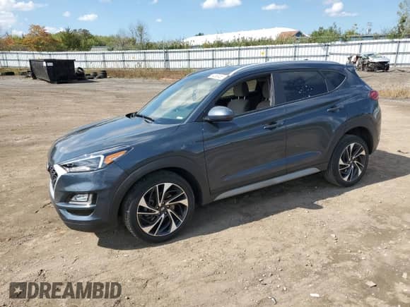 2021 Hyundai Tucson Sport with VIN KM8J3CAL1MU365402, listed as a Copart auction lot 84363455 with 31,181 mi miles and Salvage title. Bid and sale history available at DreamBid. Image 1.