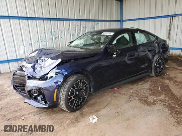 2025 BMW i4 M50 с VIN WBY33HD08SFU29088, выставлен на аукционе Copart как лот 66045505 с пробегом 2 314 миль миль и Списание • Salvage title. История ставок и продаж доступна на DreamBid. Изображение 1.