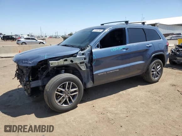 2021 Jeep Grand Cherokee 80th Anniversary with VIN 1C4RJFBG2MC564111, listed as a Copart auction lot 61082385 with 38,759 mi miles and Salvage title. Bid and sale history available at DreamBid. Image 1.