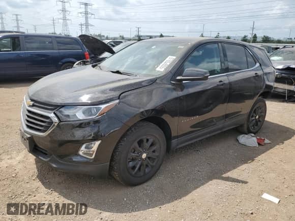 2018 Chevrolet Equinox LT z VIN 3GNAXSEVXJL405942, wystawiony jako Copart lot #67852855 z przebiegiem 67 124 mil mil oraz Szkoda całkowita • Salvage title. Historia ofert i sprzedaży dostępna na DreamBid. Obrazek 1.