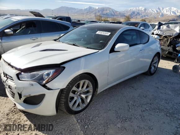 2013 Hyundai Genesis Coupe 2.0T с VIN KMHHT6KD6DU092352, выставлен на аукционе Copart как лот 81634504 с пробегом 83 059 миль миль и Списание • Salvage title. История ставок и продаж доступна на DreamBid. Изображение 1.