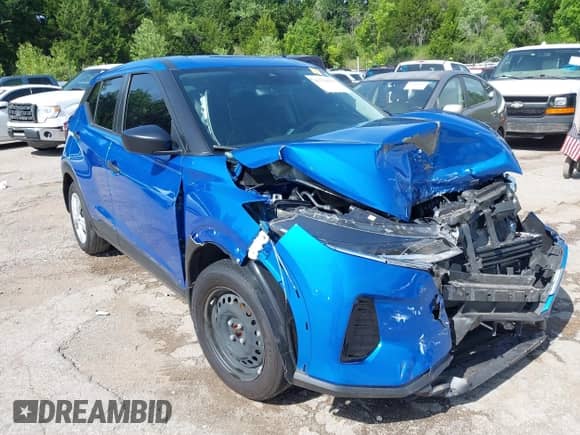 2024 Nissan Kicks S with VIN 3N1CP5BV0RL519194, listed as a IAAI auction lot 42779354 with 15,089 mi miles and . Bid and sale history available at DreamBid. Image 1.