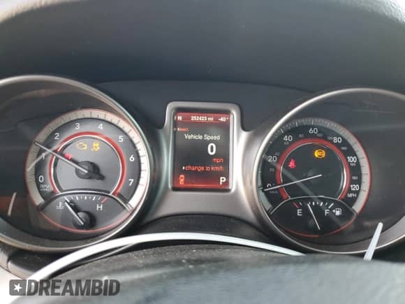 2014 Dodge Journey Crossroad z VIN 3C4PDCGG0ET310845, wystawiony jako Copart lot #80701705 z przebiegiem 252 423 mil mil oraz Szkoda całkowita • Salvage title. Historia ofert i sprzedaży dostępna na DreamBid. Obrazek 9.