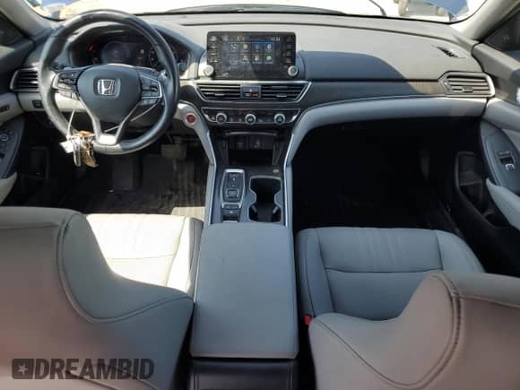 2020 Honda Accord EX-L with VIN 1HGCV3F51LA017490, listed as a Copart auction lot 65630855 with 22,137 mi miles and Salvage title. Bid and sale history available at DreamBid. Image 8.