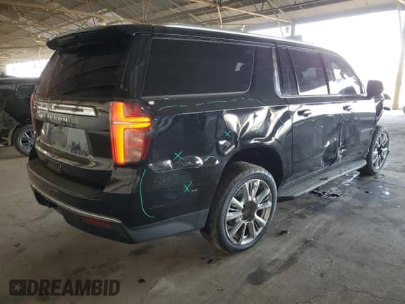 2021 Chevrolet Suburban LS with VIN 1GNSCBKD9MR287584, listed as a Copart auction lot 53914865 with 285,368 mi miles and Salvage title. Bid and sale history available at DreamBid. Image 3.