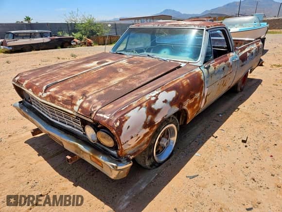 1964 Chevrolet El Camino с VIN 45680L117420, выставлен на аукционе Copart как лот 70899745 с пробегом 25 238 миль миль и Чистый • Clean title. История ставок и продаж доступна на DreamBid. Изображение 2.
