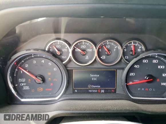 2020 Chevrolet Silverado 1500 LT с VIN 3GCUYDET6LG269687, выставлен на аукционе Copart как лот 63037315 с пробегом 107 202 миль миль и Списание • Salvage title. История ставок и продаж доступна на DreamBid. Изображение 9.