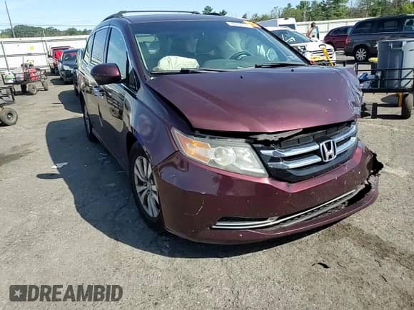 2014 Honda Odyssey EX с VIN 5FNRL5H47EB136234, выставлен на аукционе Copart как лот 80437575 с пробегом Не указан миль и Списание • Salvage title. История ставок и продаж доступна на DreamBid. Изображение 14.