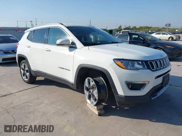 2021 Jeep Compass Limited with VIN 3C4NJCCB1MT514255, listed as a IAAI auction lot 43130803 with 95,253 mi miles and . Bid and sale history available at DreamBid. Image 1.